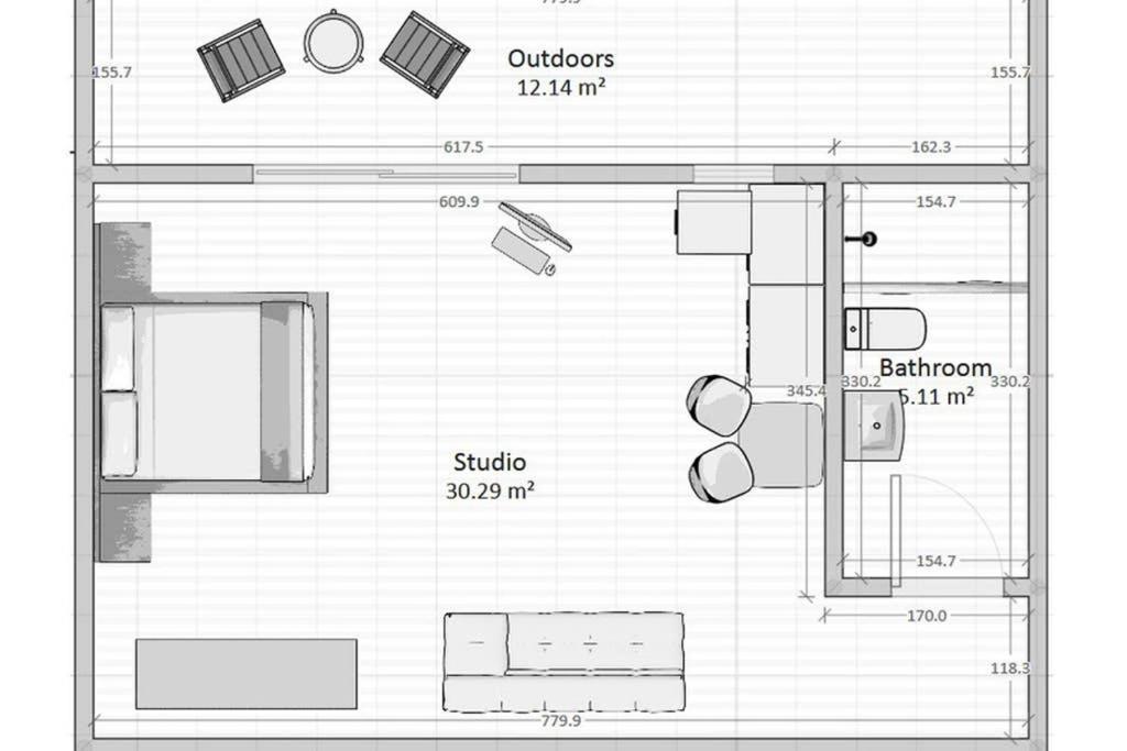 Cozy Studio Near The Beach 1Stfloor Nea Iraklitsa Exterior foto